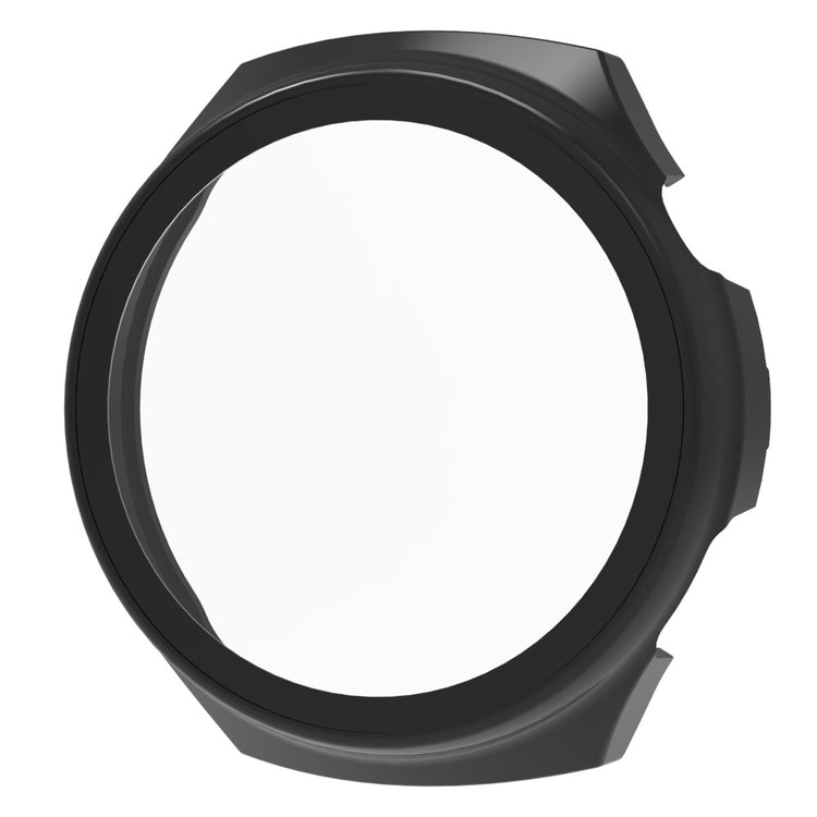 Vildt Godt Cover med Skærmbeskytter i Plastik og Hærdet Glas passer til Huawei Watch 4 Pro - Sort#serie_2