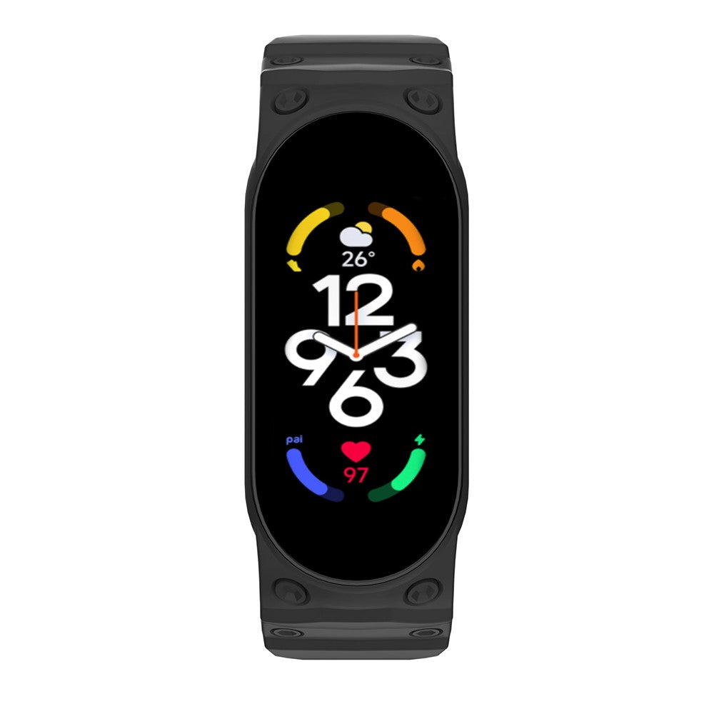 Rigtigt Skøn Silikone Universal Rem passer til Xiaomi Smartwatch - Sort#serie_1