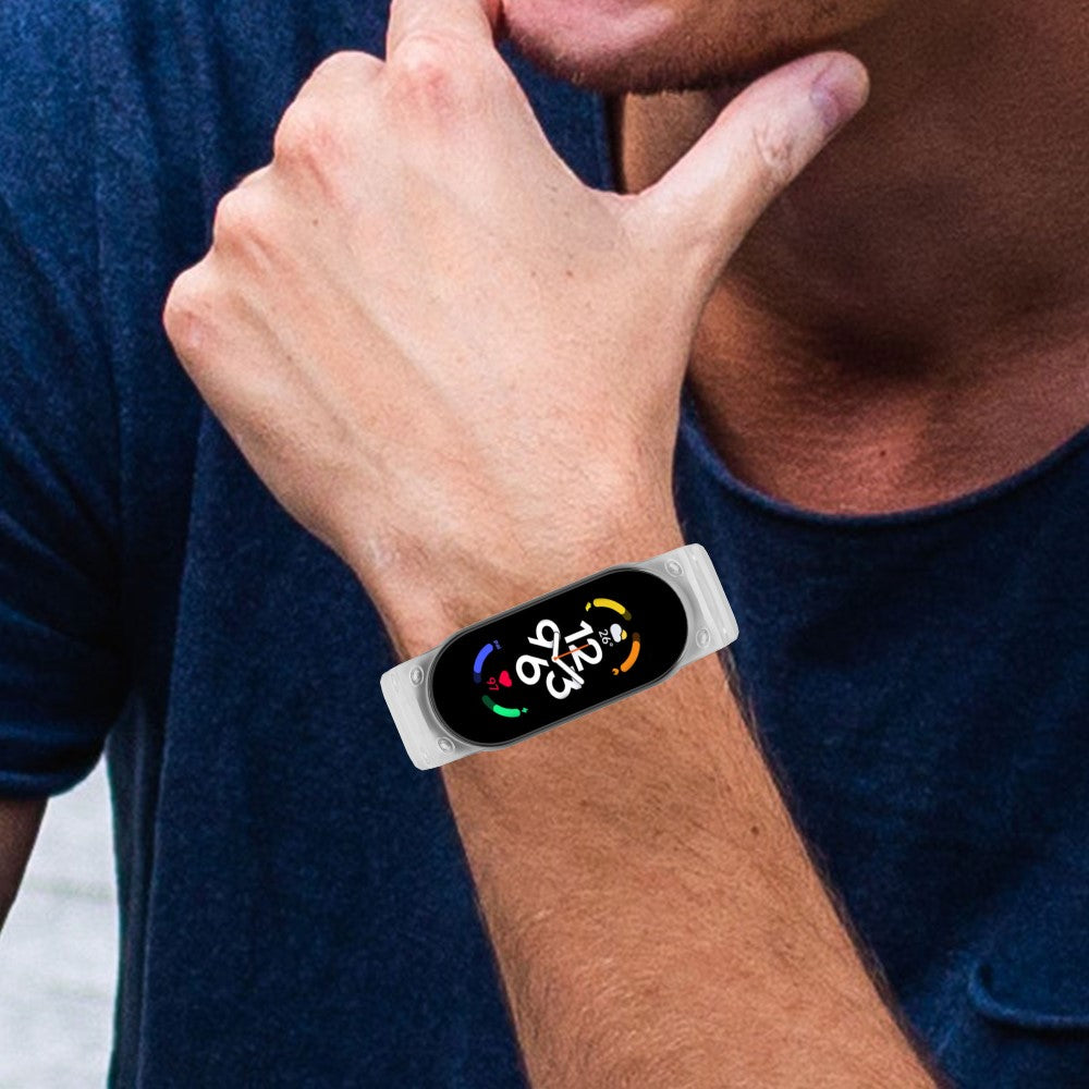 Rigtigt Skøn Silikone Universal Rem passer til Xiaomi Smartwatch - Gennemsigtig#serie_6