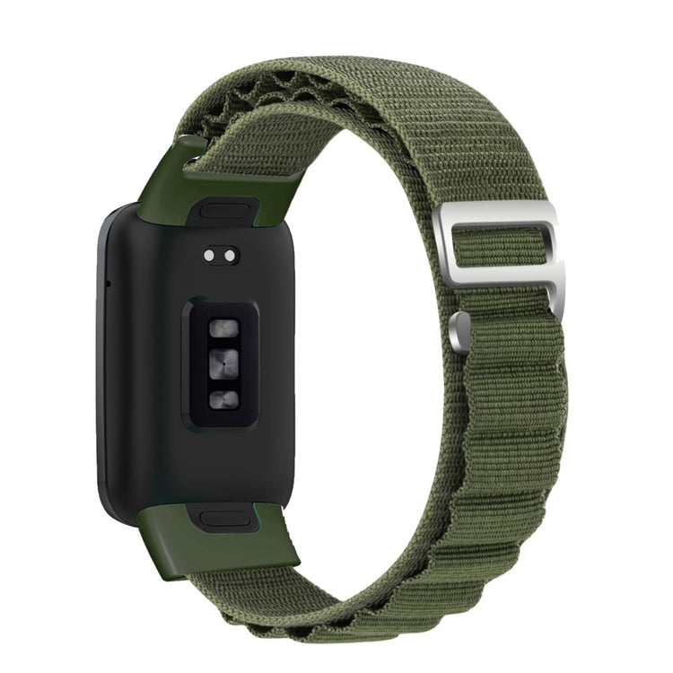 Vildt Rart Nylon Rem passer til Xiaomi Mi Band 7 Pro - Grøn#serie_5