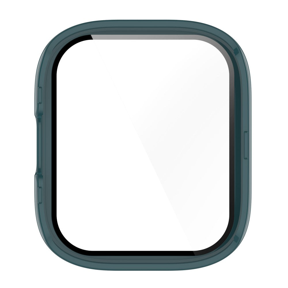Meget Fint Xiaomi Redmi Band 3 Cover med Skærmbeskytter i Plastik og Hærdet Glas - Grøn#serie_3
