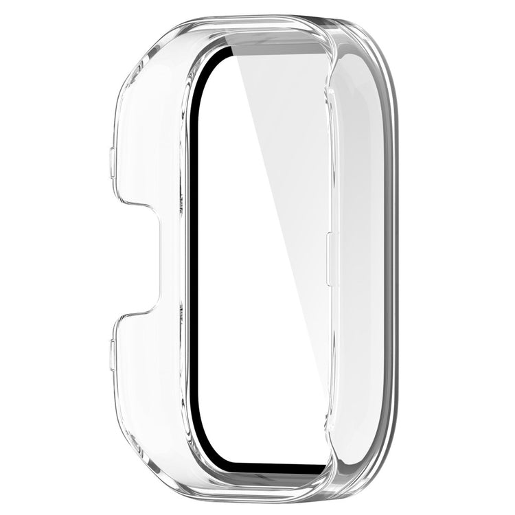 Meget Fint Xiaomi Redmi Band 3 Cover med Skærmbeskytter i Plastik og Hærdet Glas - Gennemsigtig#serie_4