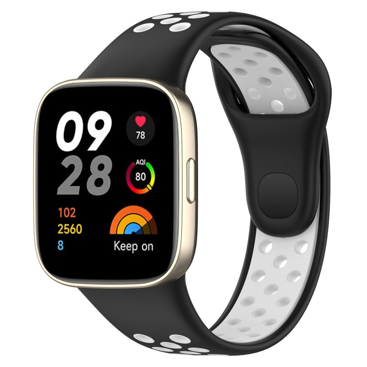 Silikone Universal Rem passer til Xiaomi Redmi Watch 3 / Xiaomi Mi Watch Lite 3 - Sort#serie_1