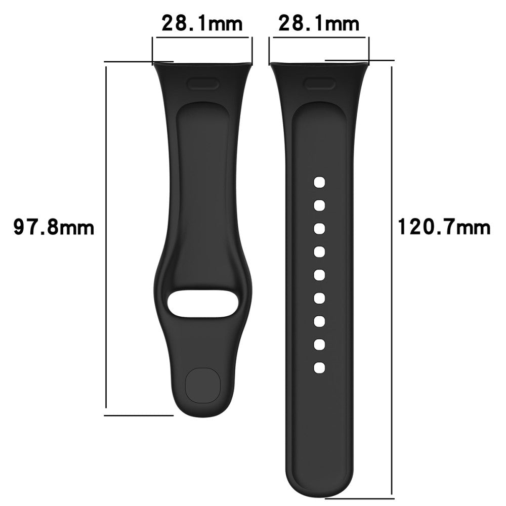 Silikone Universal Rem passer til Xiaomi Redmi Watch 3 / Xiaomi Mi Watch Lite 3 - Hvid#serie_2