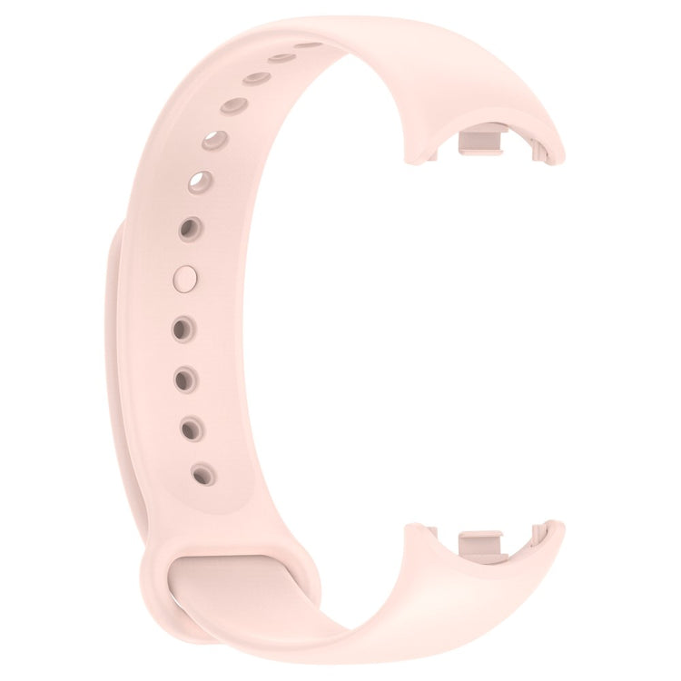 Super Fed Silikone Rem passer til Xiaomi Smart Band 8 - Pink#serie_12