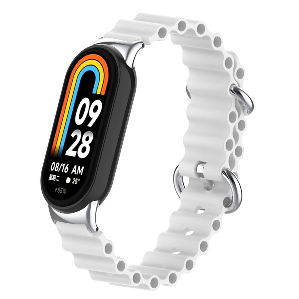 Flot Silikone Cover passer til Xiaomi Smart Band 8 - Hvid#serie_2