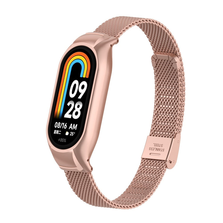 Godt Metal Cover passer til Xiaomi Smart Band 8 - Pink#serie_6