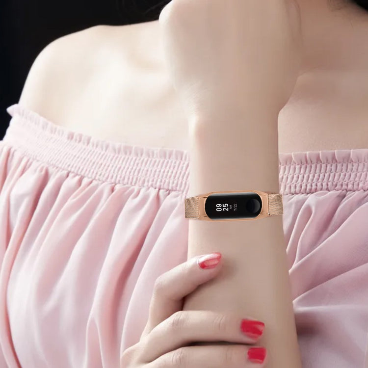 Helt Vildt Flot Metal Rem passer til Xiaomi Smart Band 8 - Pink#serie_2
