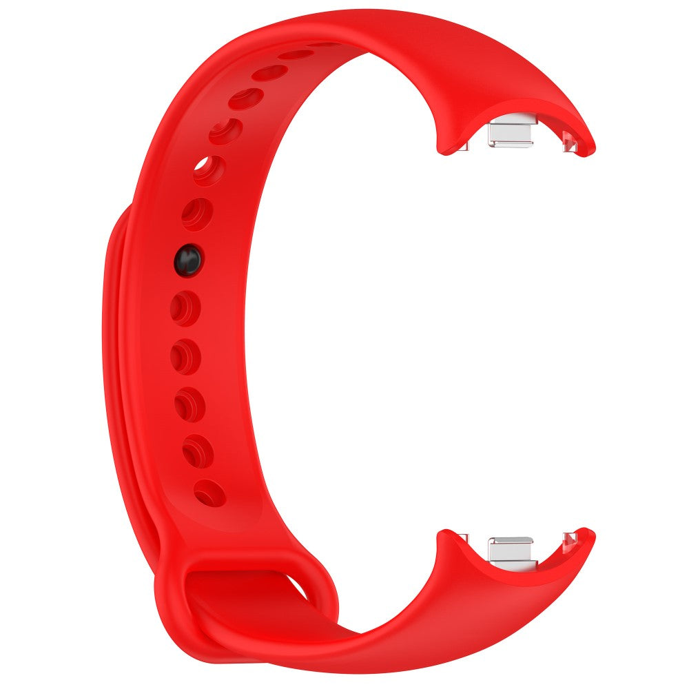 Mega Flot Silikone Rem passer til Xiaomi Smart Band 8 - Rød#serie_2