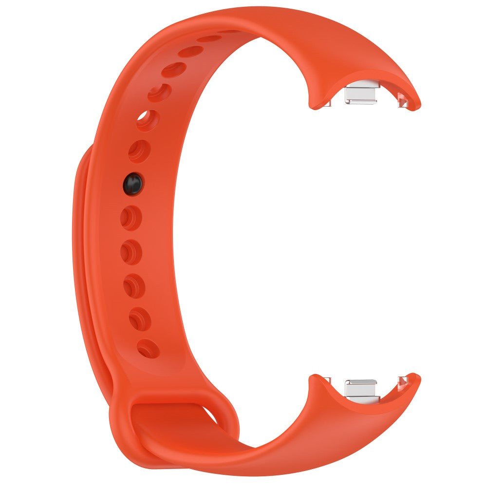 Mega Flot Silikone Rem passer til Xiaomi Smart Band 8 - Orange#serie_5