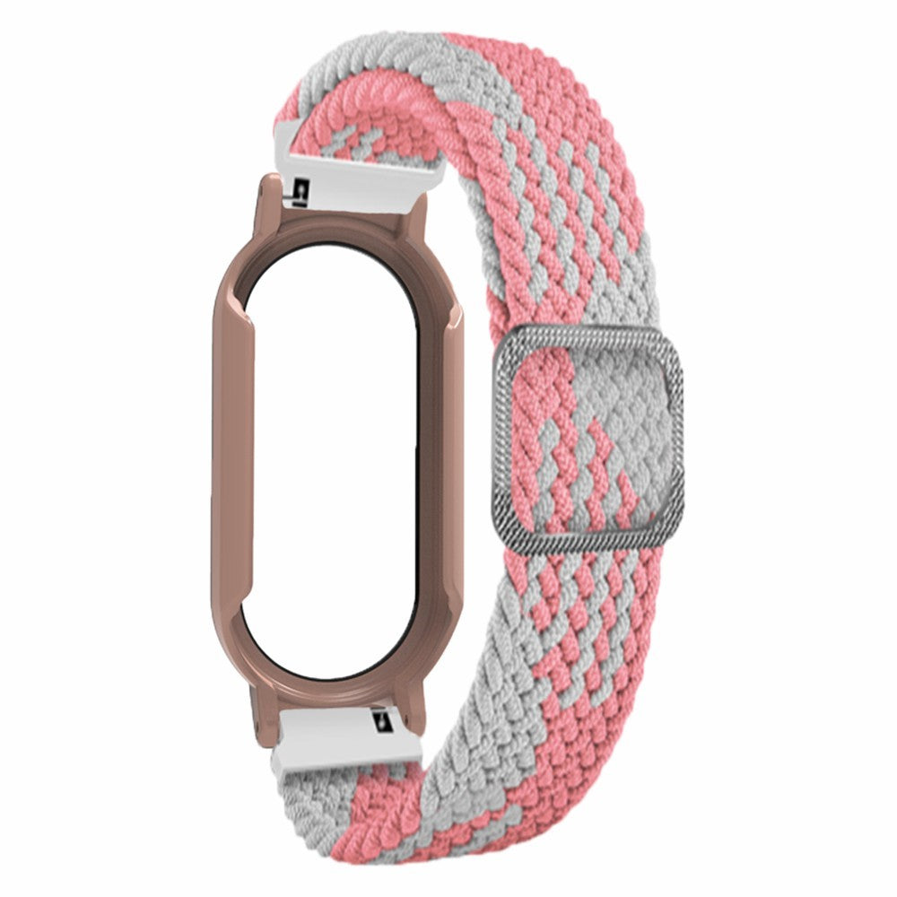 Rigtigt Skøn Nylon Rem passer til Xiaomi Smart Band 8 - Pink#serie_2