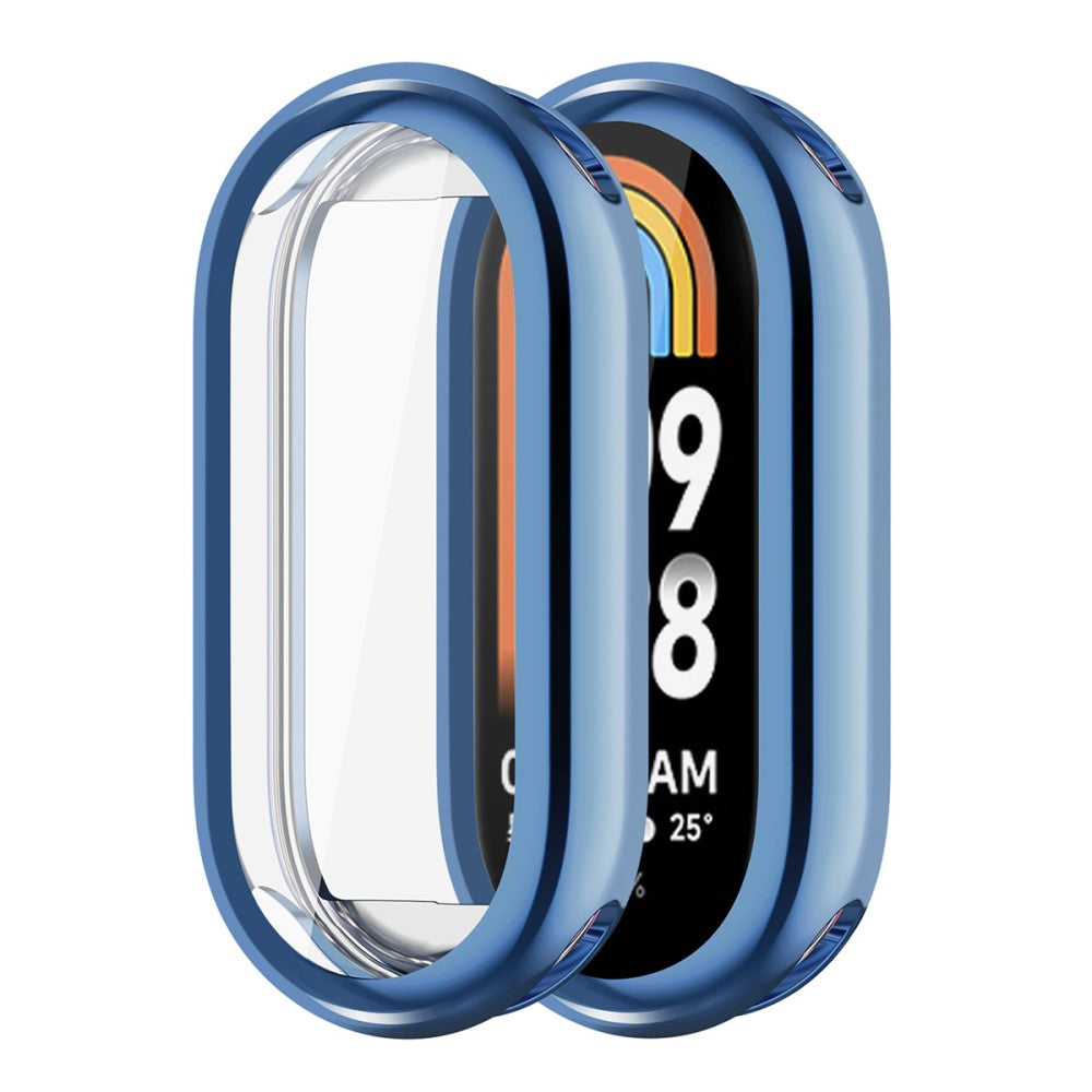 Super Pænt Silikone Cover passer til Xiaomi Smart Band 8 - Blå#serie_1