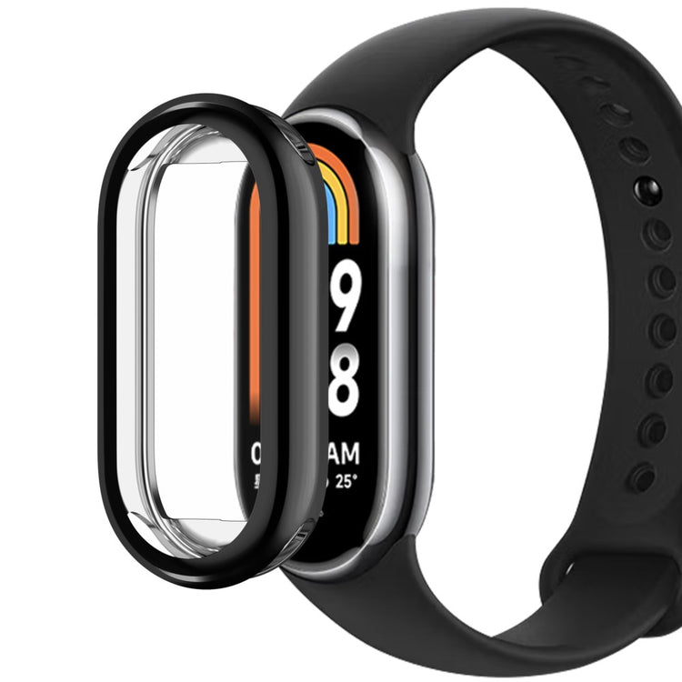 Godt Silikone Cover passer til Xiaomi Smart Band 8 - Sort#serie_1