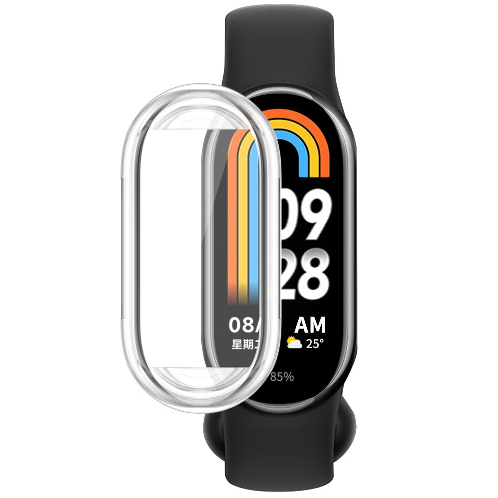 Godt Silikone Cover passer til Xiaomi Smart Band 8 - Gennemsigtig#serie_2