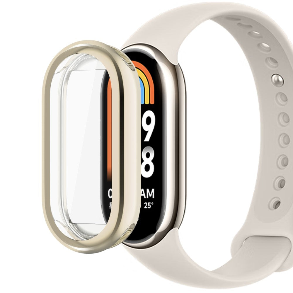 Godt Silikone Cover passer til Xiaomi Smart Band 8 - Guld#serie_6