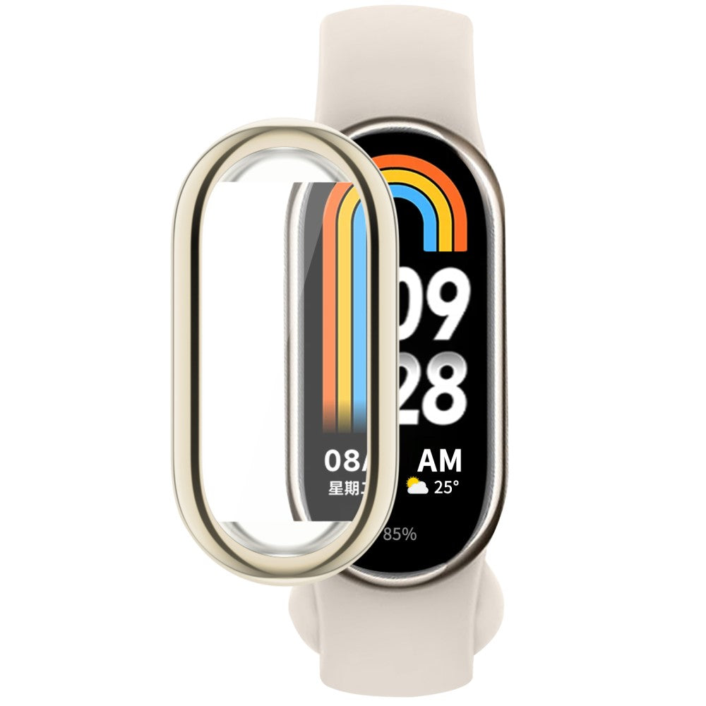 Godt Silikone Cover passer til Xiaomi Smart Band 8 - Guld#serie_6