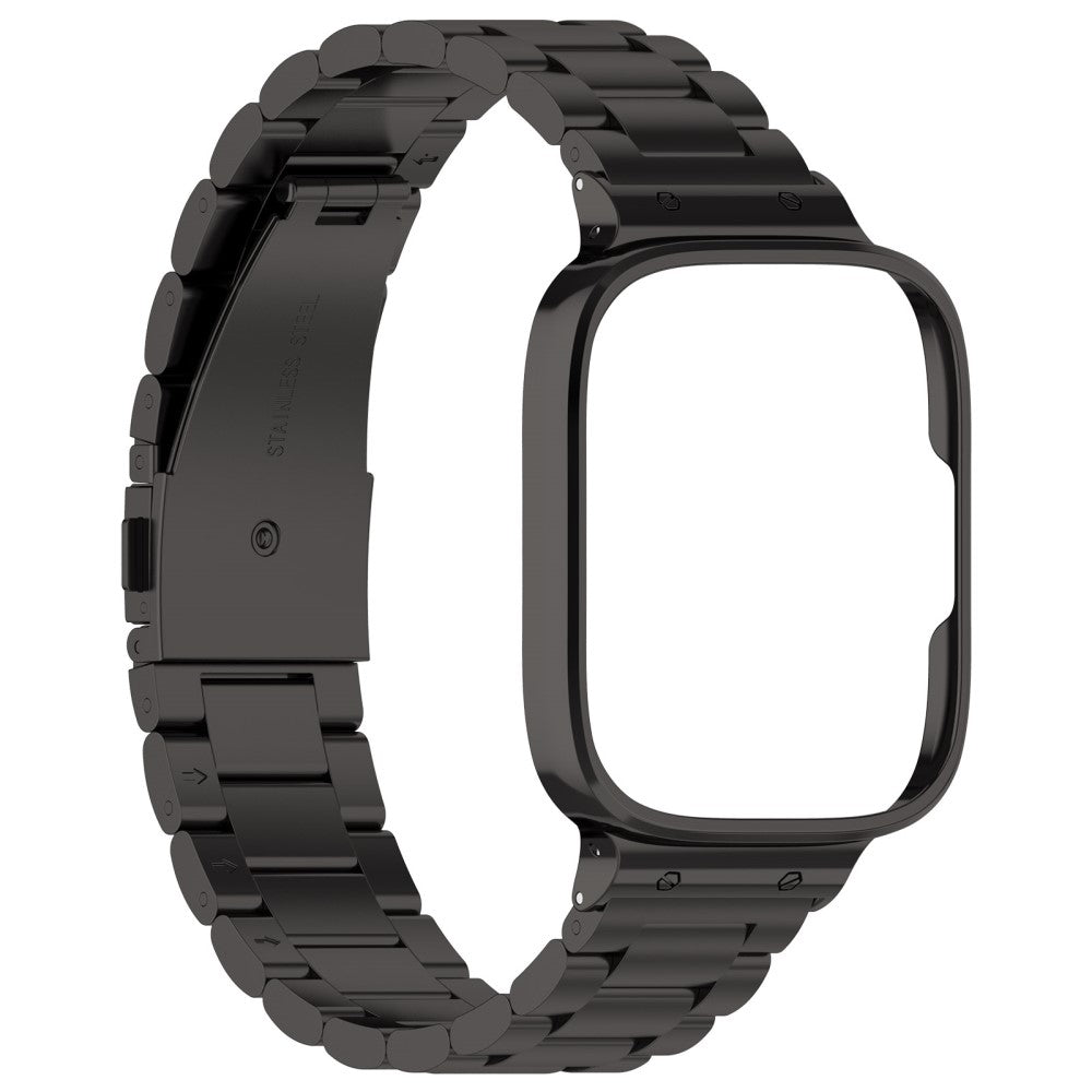 Metal Og Plastik Universal Rem passer til Xiaomi Redmi Watch 3 Active / Xiaomi Mi Watch Lite 3 - Sort#serie_1