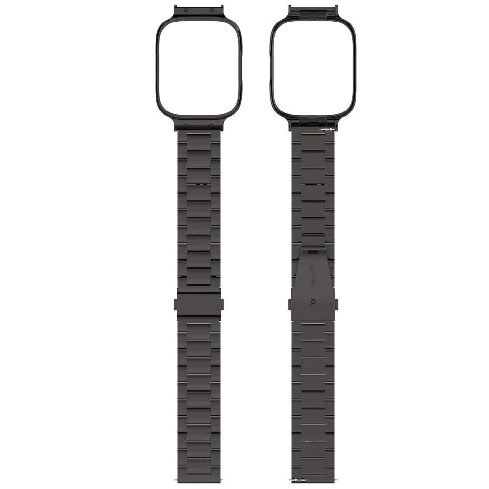 Metal Og Plastik Universal Rem passer til Xiaomi Redmi Watch 3 Active / Xiaomi Mi Watch Lite 3 - Sort#serie_1