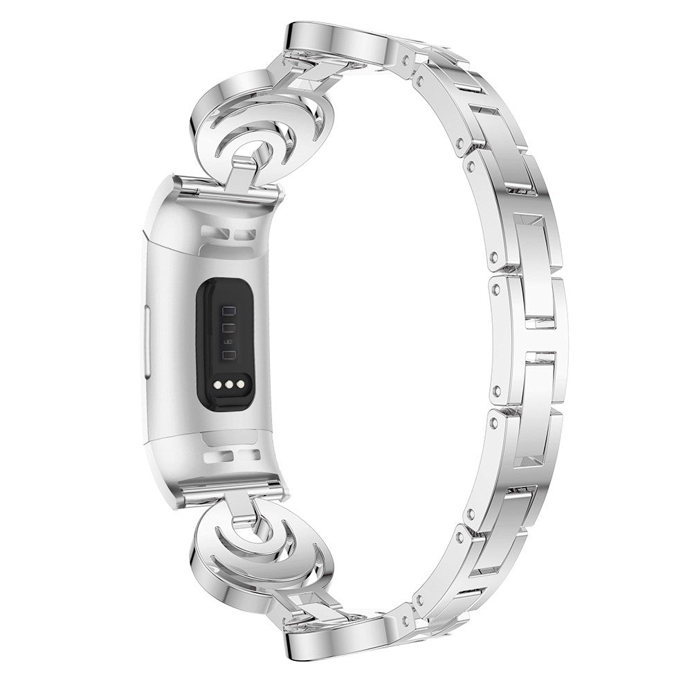 Meget Komfortabel Metal Rem passer til Fitbit Charge 2 - Sølv#serie_4