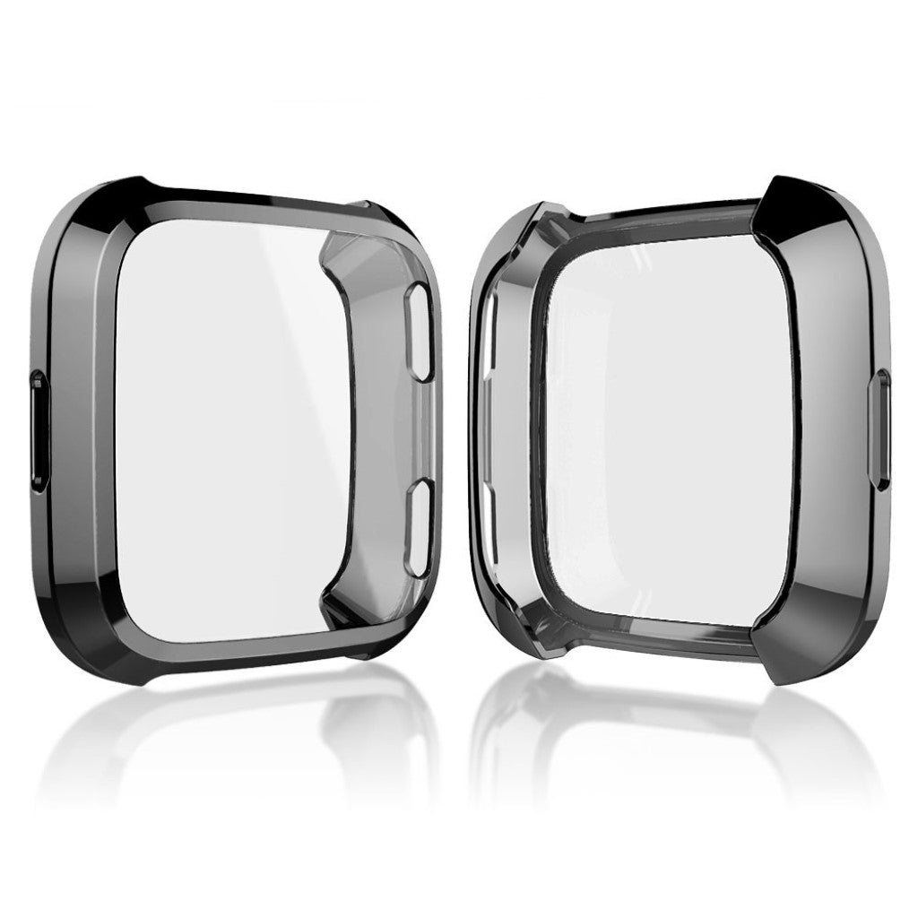 Godt Fitbit Versa Silikone Cover - Sort#serie_1