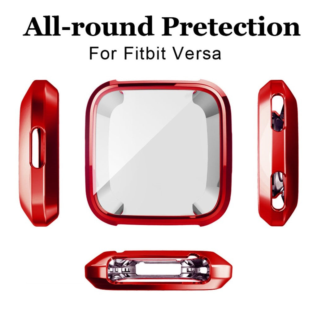 Godt Fitbit Versa Silikone Cover - Rød#serie_3