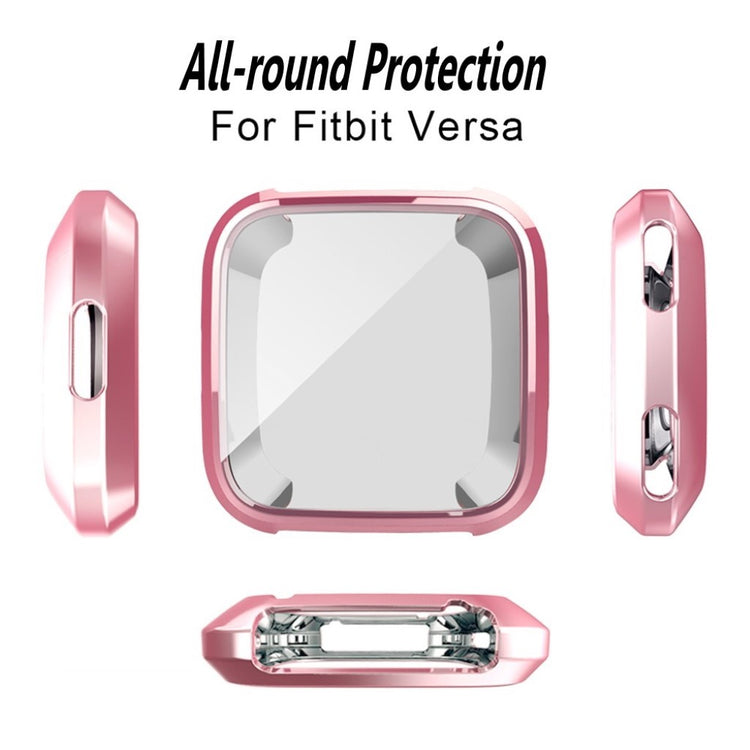 Godt Fitbit Versa Silikone Cover - Pink#serie_4