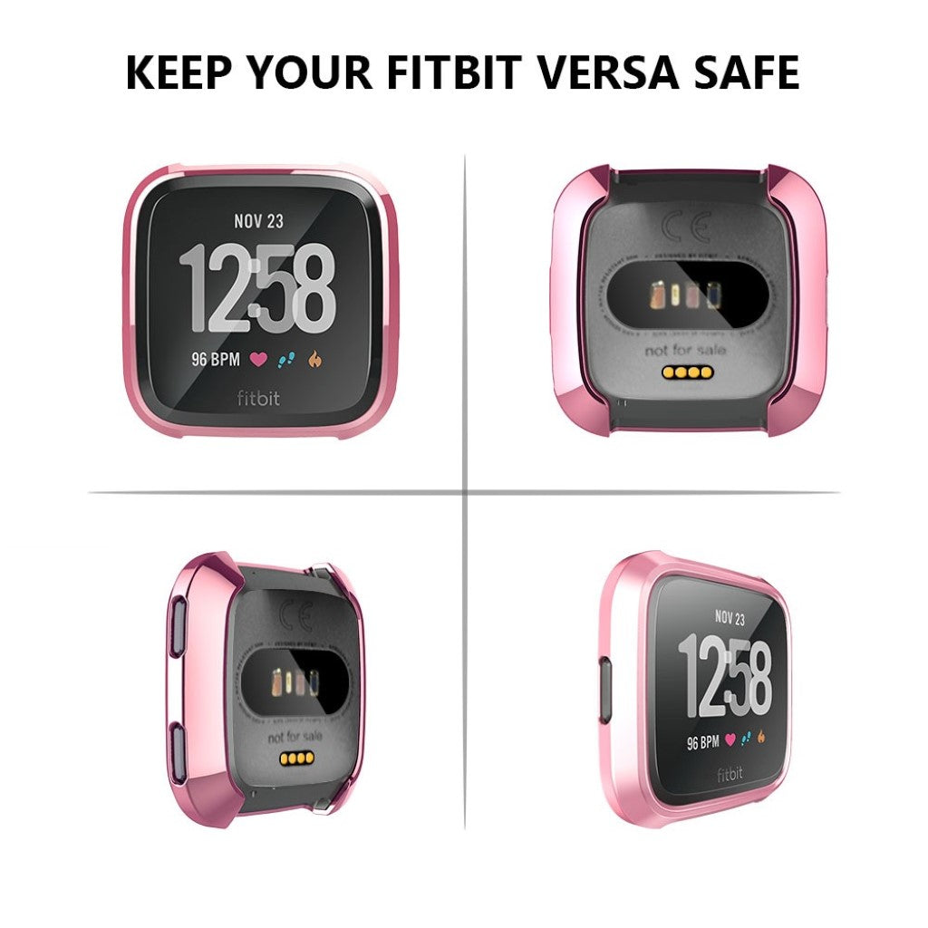 Godt Fitbit Versa Silikone Cover - Pink#serie_4