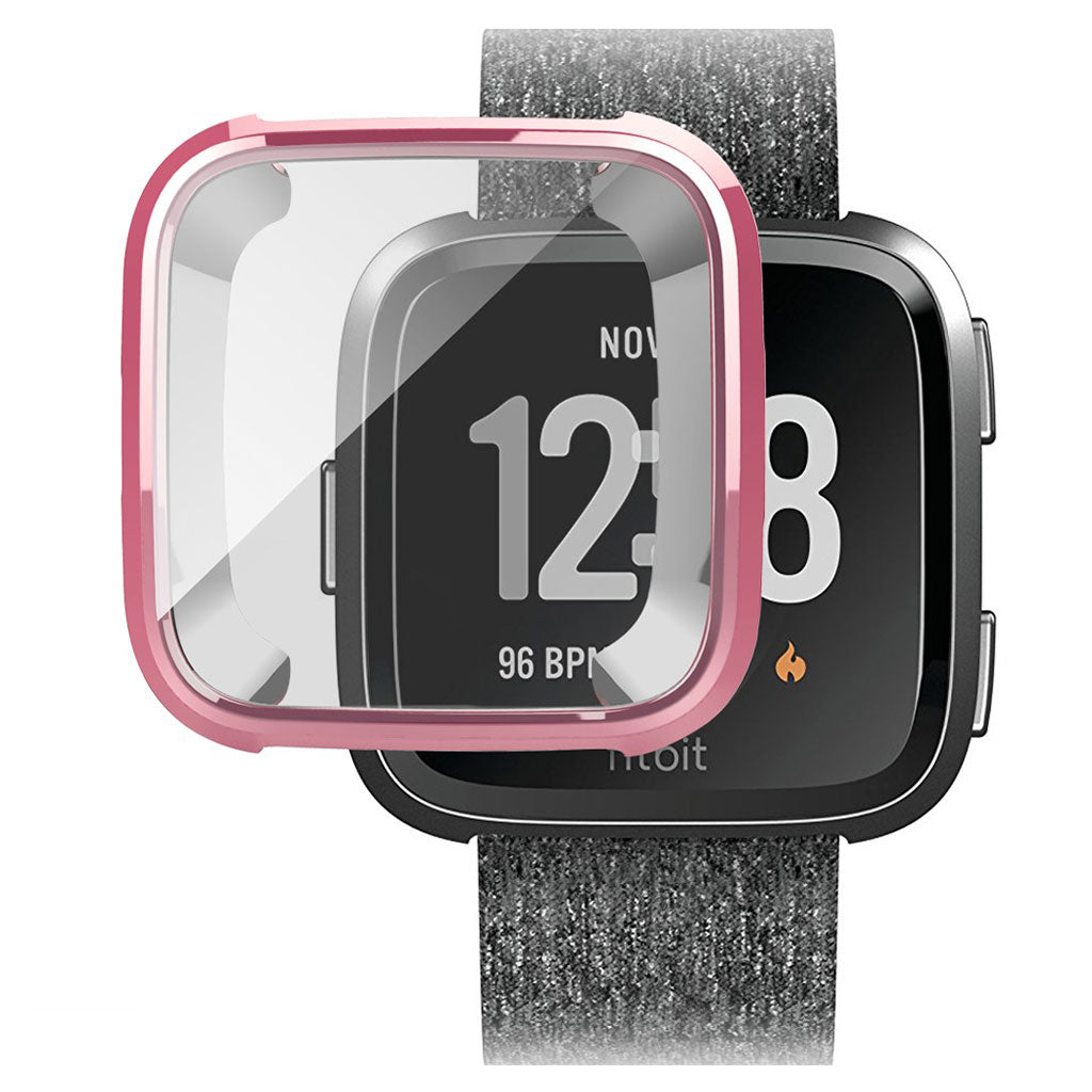 Godt Fitbit Versa Silikone Cover - Pink#serie_4