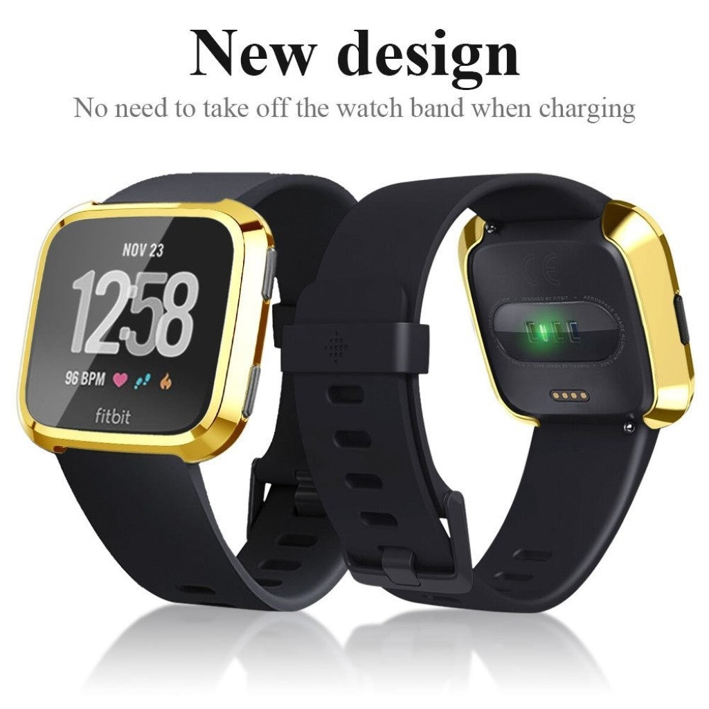 Godt Fitbit Versa Silikone Cover - Guld#serie_6