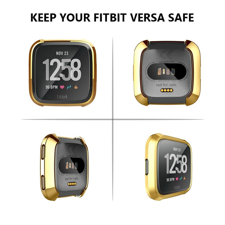 Godt Fitbit Versa Silikone Cover - Guld#serie_6