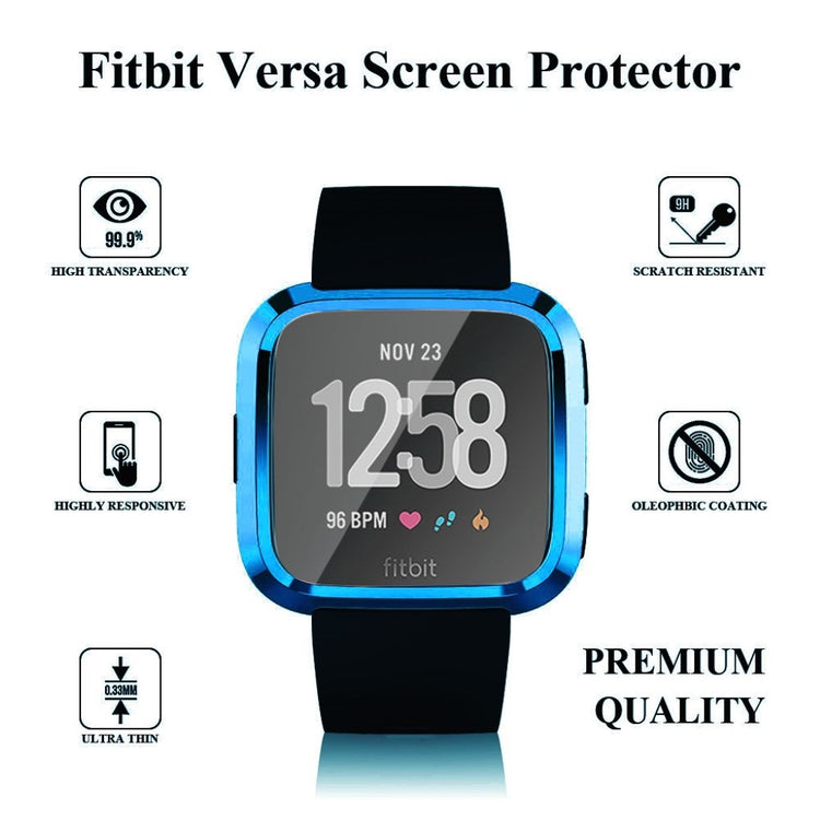 Godt Fitbit Versa Silikone Cover - Blå#serie_7