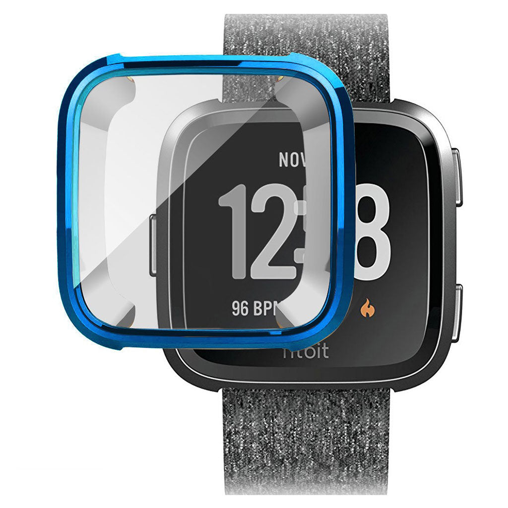 Godt Fitbit Versa Silikone Cover - Blå#serie_7