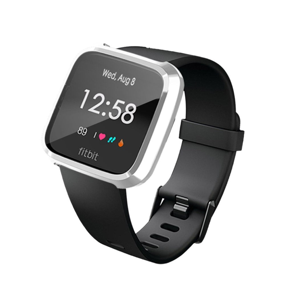 Meget Fed Fitbit Versa Lite Silikone Cover - Sølv#serie_3