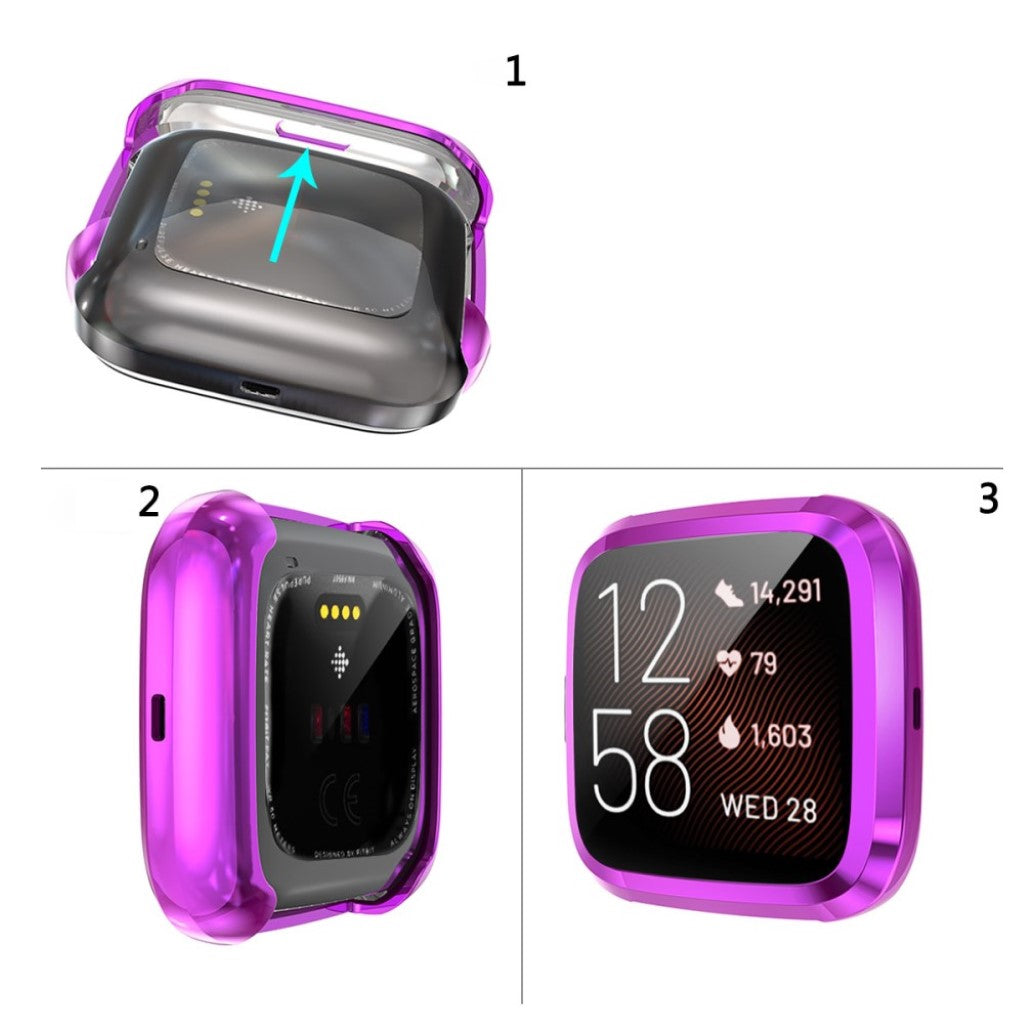 Rigtigt Godt Fitbit Versa 2 Silikone Cover - Lilla#serie_10