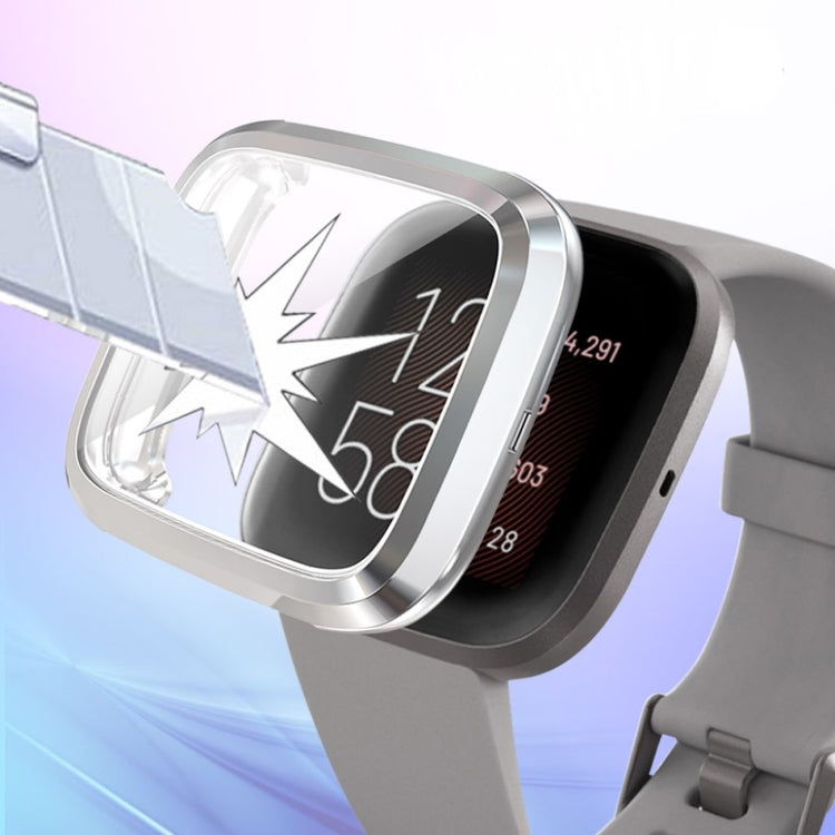 Rigtigt Godt Fitbit Versa 2 Silikone Cover - Sølv#serie_3