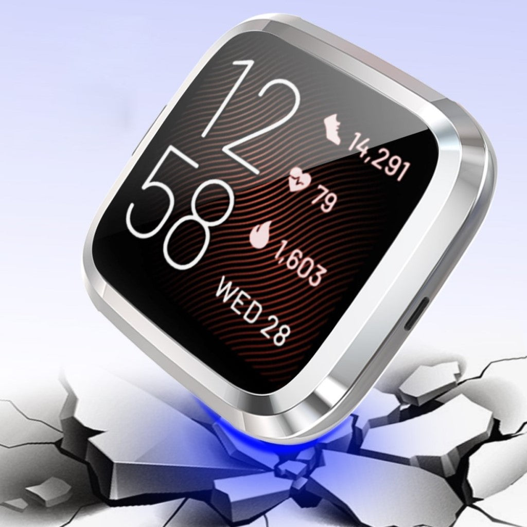 Rigtigt Godt Fitbit Versa 2 Silikone Cover - Sølv#serie_3