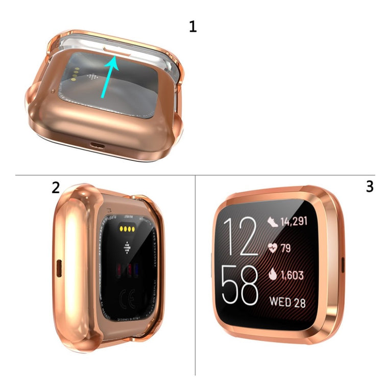Rigtigt Godt Fitbit Versa 2 Silikone Cover - Pink#serie_7
