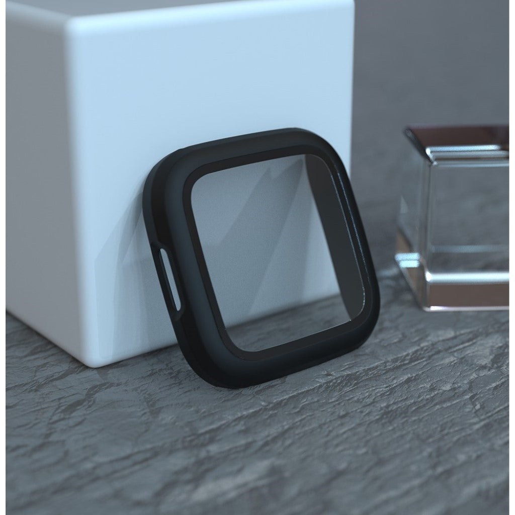 Fint Fitbit Versa 2 Plastik Cover - Sort#serie_1