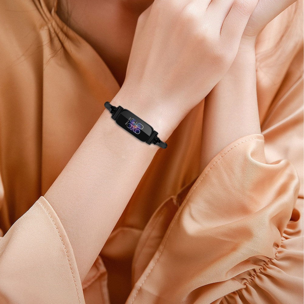Fed Metal Universal Rem passer til Fitbit Inspire 1 / Fitbit Inspire 2 - Sort#serie_1