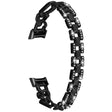 Klassiskt Fitbit Luxe Metall Och Strass Armband