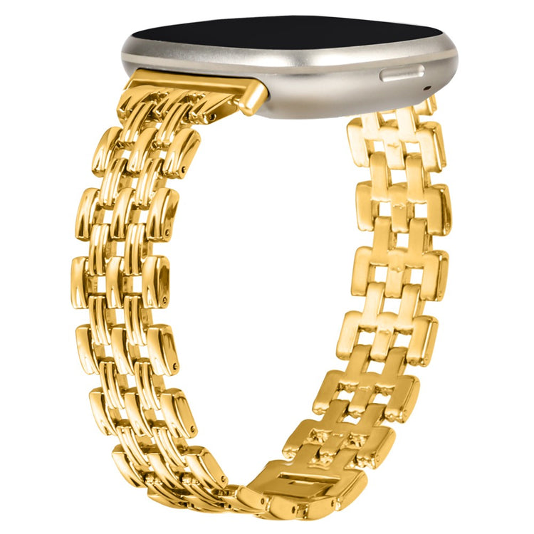 Udsøgt Metal Universal Rem passer til Fitbit Sense 2 / Fitbit Versa 4 - Guld#serie_2