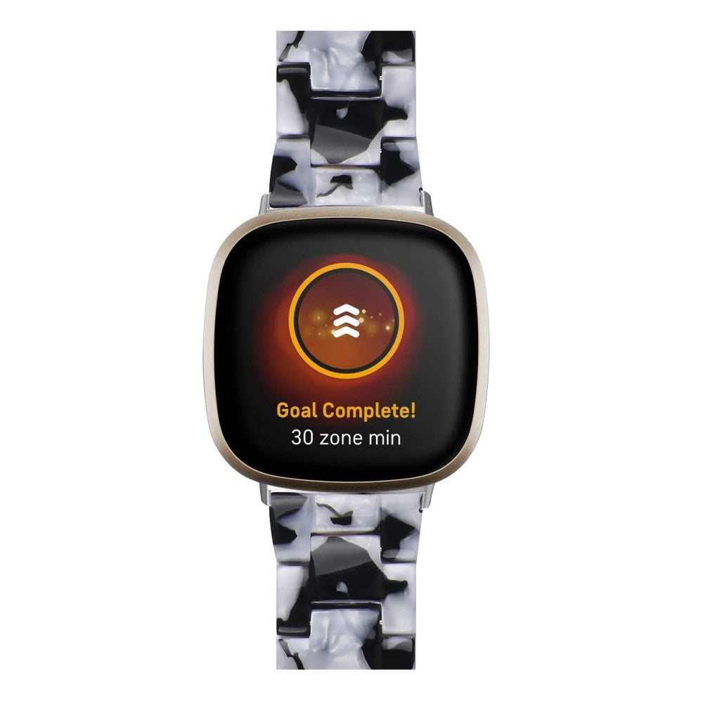 Fint Plastik Universal Rem passer til Fitbit Sense 2 / Fitbit Versa 4 - Hvid#serie_5