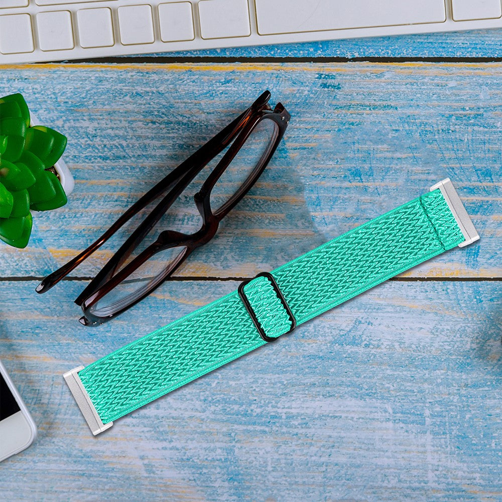 Smuk Nylon Universal Rem passer til Fitbit Sense 2 / Fitbit Versa 4 - Grøn#serie_1