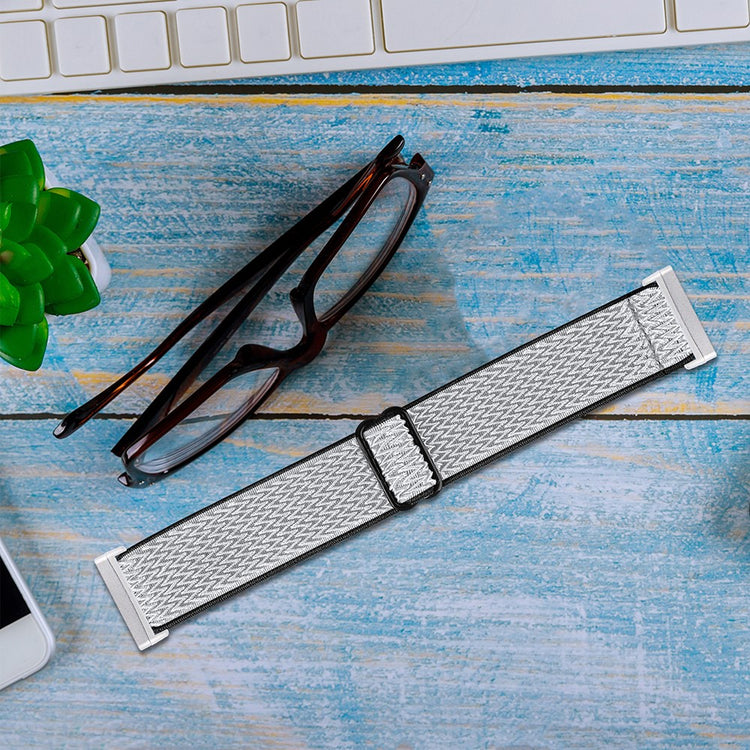 Smuk Nylon Universal Rem passer til Fitbit Sense 2 / Fitbit Versa 4 - Hvid#serie_4