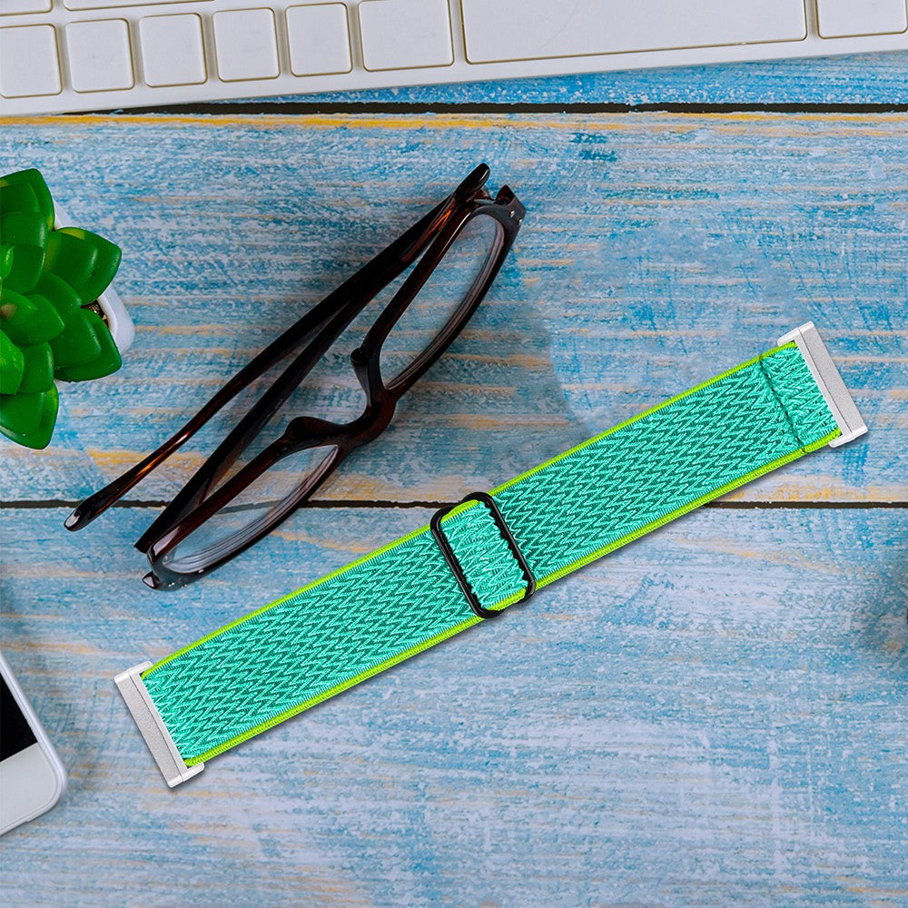 Smuk Nylon Universal Rem passer til Fitbit Sense 2 / Fitbit Versa 4 - Grøn#serie_5