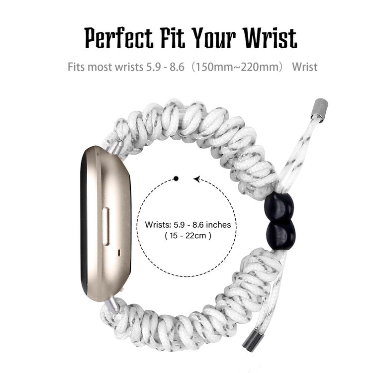 Fint Nylon Universal Rem passer til Fitbit Sense 2 / Fitbit Versa 4 - Sølv#serie_2