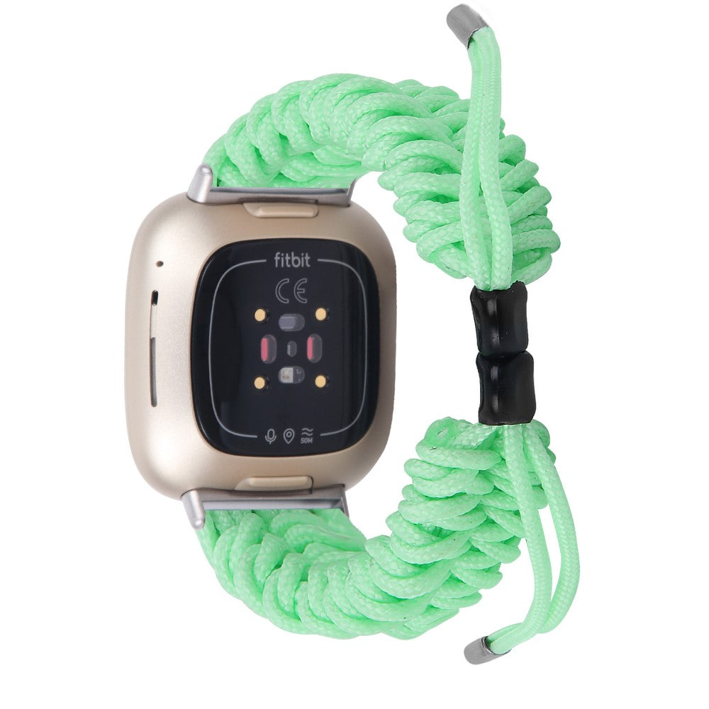 Fint Nylon Universal Rem passer til Fitbit Sense 2 / Fitbit Versa 4 - Grøn#serie_5