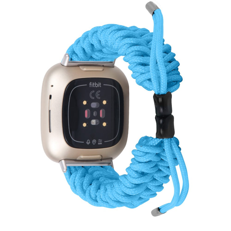 Fint Nylon Universal Rem passer til Fitbit Sense 2 / Fitbit Versa 4 - Blå#serie_6