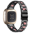 Fitbit Sense 2 / Fitbit Versa 4 Metall Och Strass Universell Armband