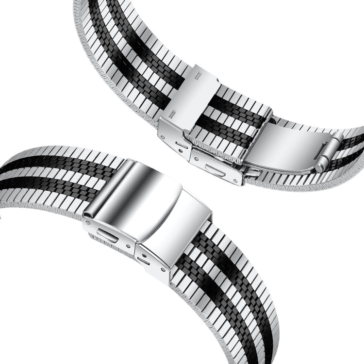 Yndigt Metal Universal Rem passer til Fitbit Sense 2 / Fitbit Versa 4 - Sort#serie_2